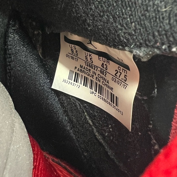 Nike Men’s Size 9.5 Air Jordan 5 Retro Red Suede Lace Up Sneaker 136027-602. - Picture 13 of 13